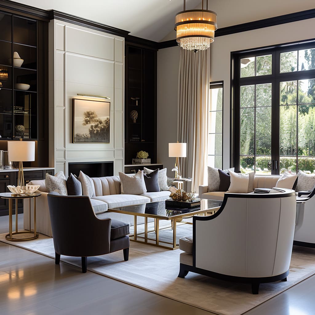 Home aesthetics are at the forefront of the living room's design