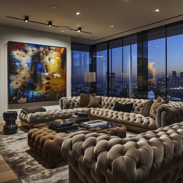 Chesterfield Sofas in Contemporary Living room Interiors