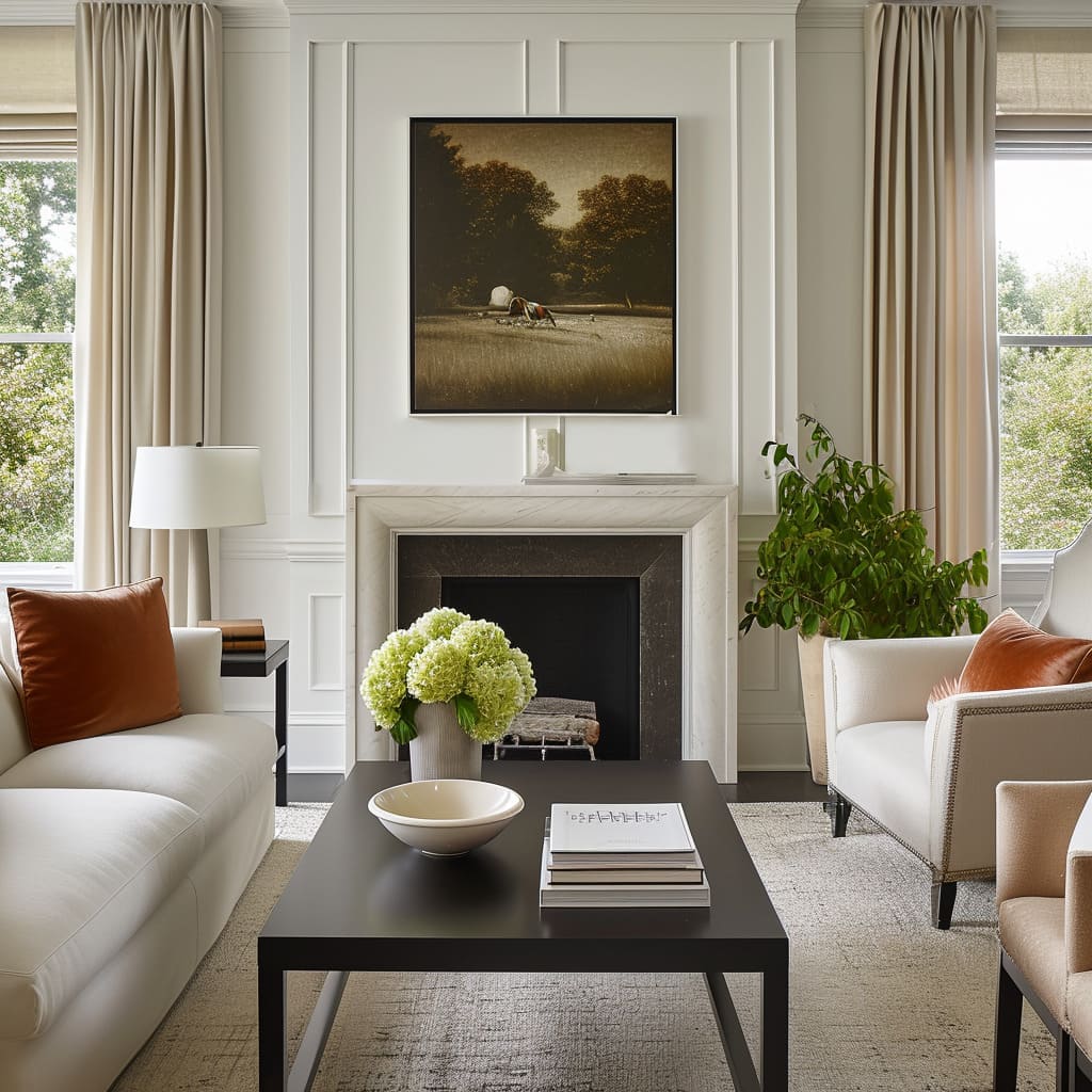 In this room, design exploration takes center stage, resulting in a harmonious blend of elements