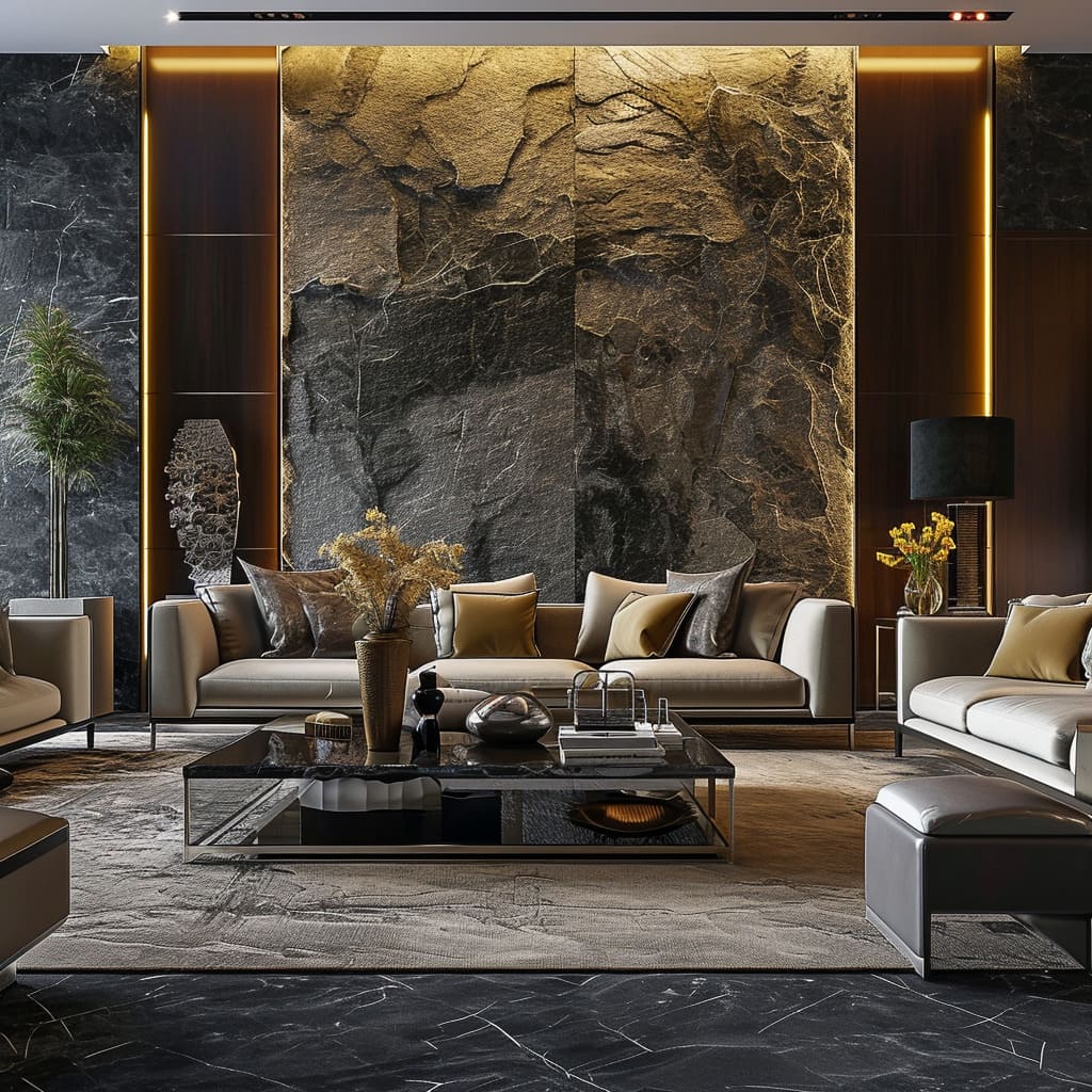 Marble and slate bring a touch of elegance to your space, while granite and travertine add unique texture to your design