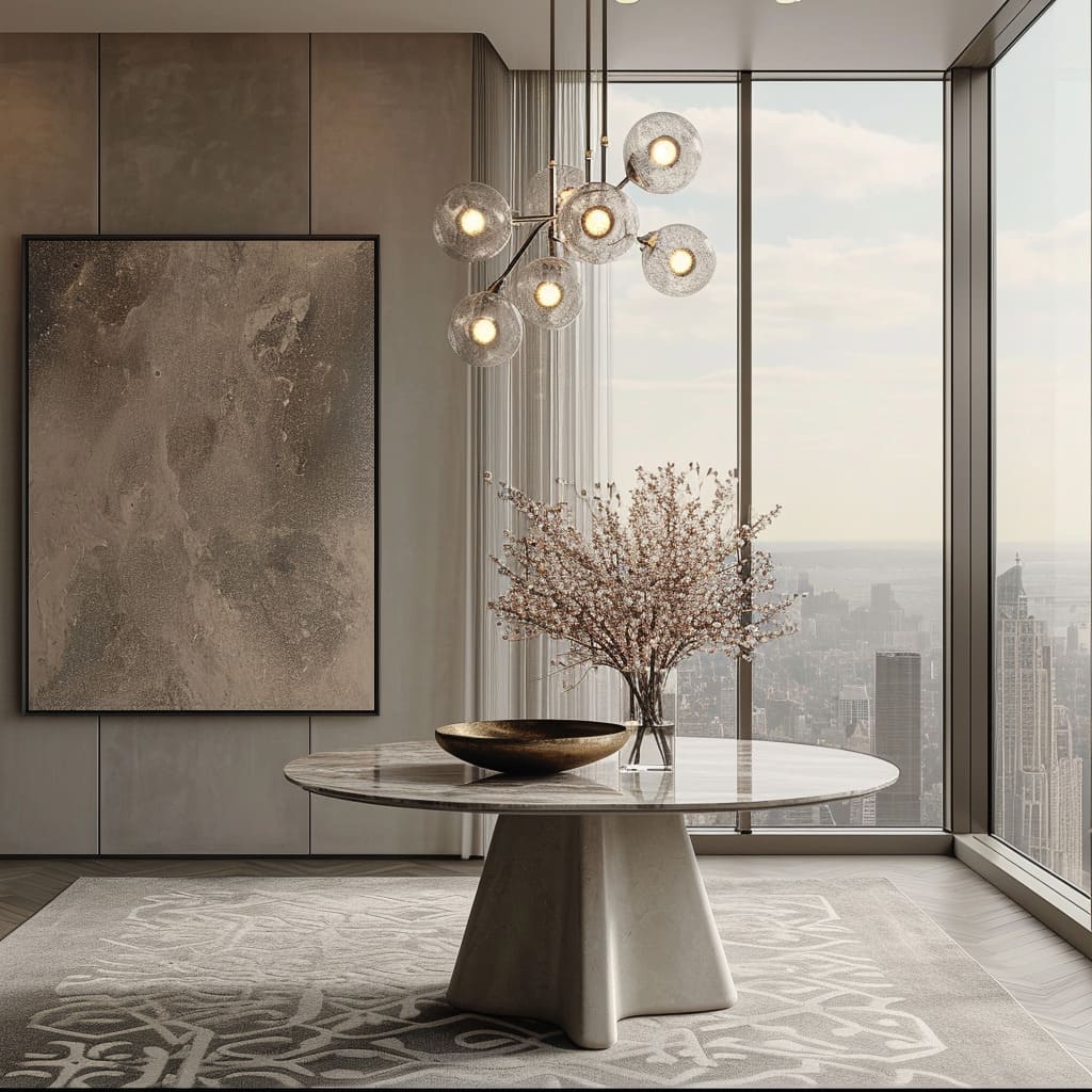 Modern interior design elevates upscale residences with a luxurious aesthetic