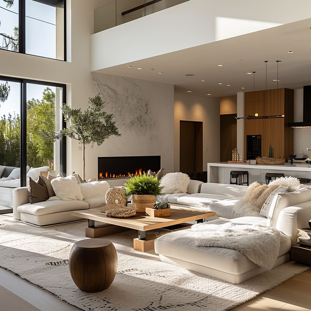 Neutral color palettes and natural light create a soothing and comfortable living environment