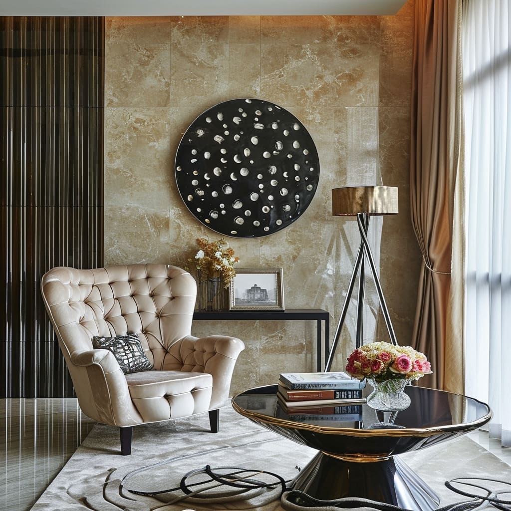 Sleek aesthetics and clean lines define the modern interior