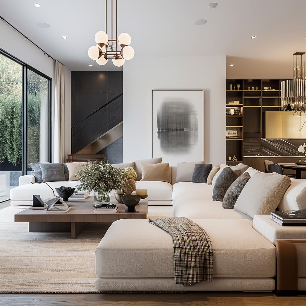 Sophisticated detailing and chic elegance set the stage for a design narrative that transforms the space into an urban retreat