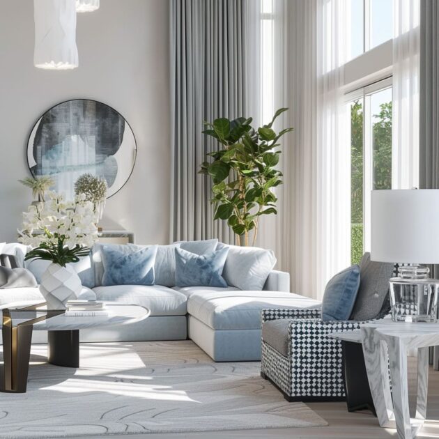 View of Living room interior design in Dubai UAE| Bedroom Designs 2019 | Fancy ...