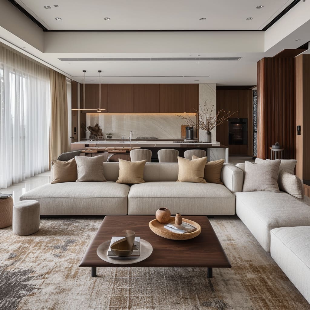 Such chic interiors embrace contemporary design trends, exuding modern elegance