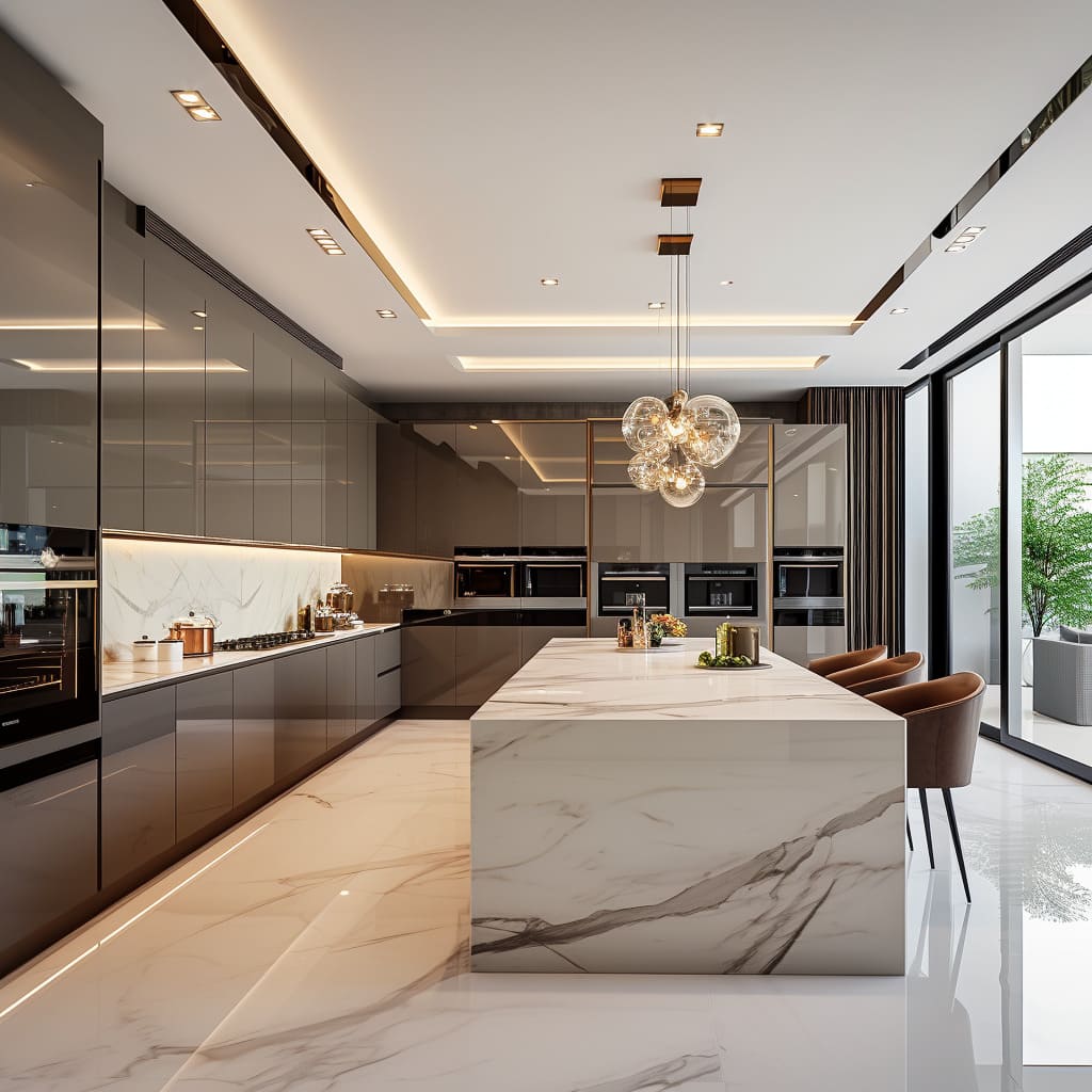 The aesthetics of your kitchen with modern fixtures, coordinated seating, and contemporary sinks
