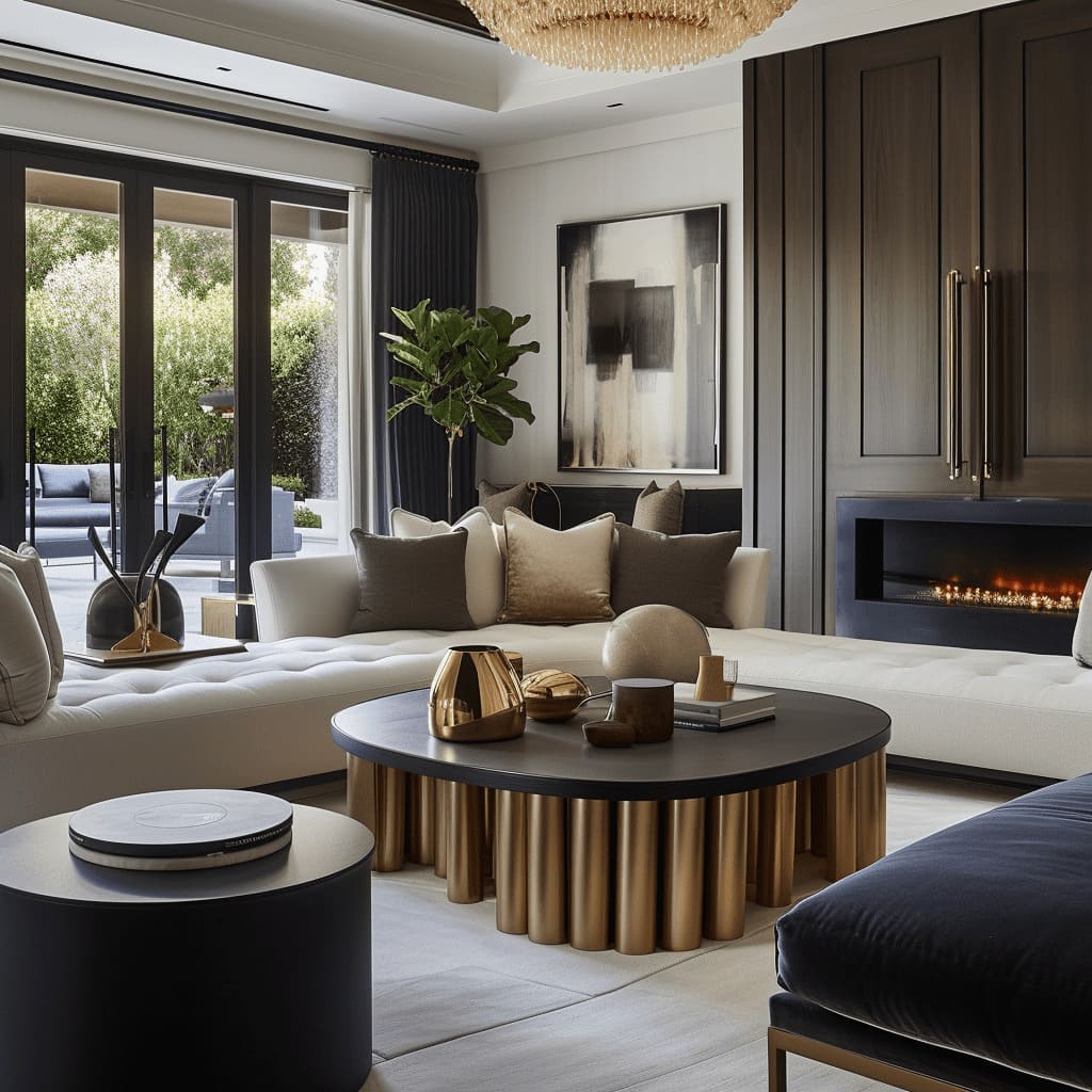 A bespoke interior design, featuring tailor-made furniture and unique interior elements, creates personalized living spaces