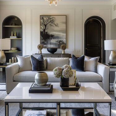 A Guide to Luxurious Transitional Living Room Design Style | FH