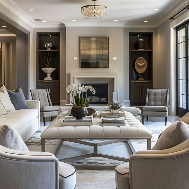 A Guide to Luxurious Transitional Living Room Design Style | FH