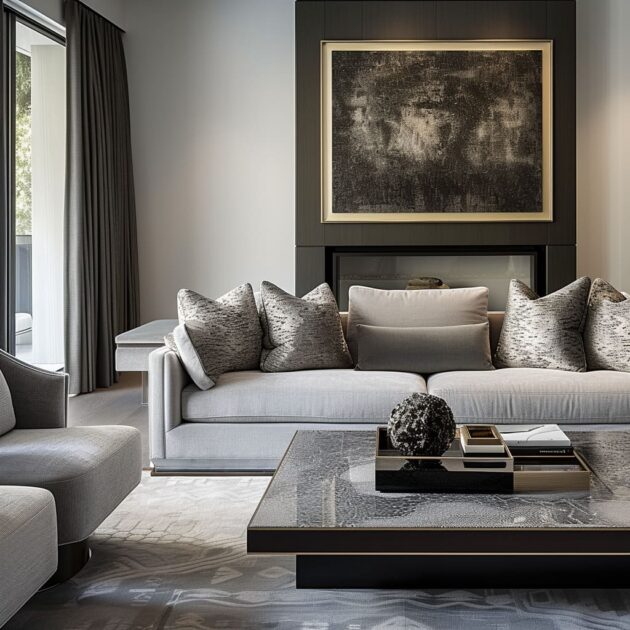 Modern Luxury: Gray Tones in Minimalist Interior Elegance