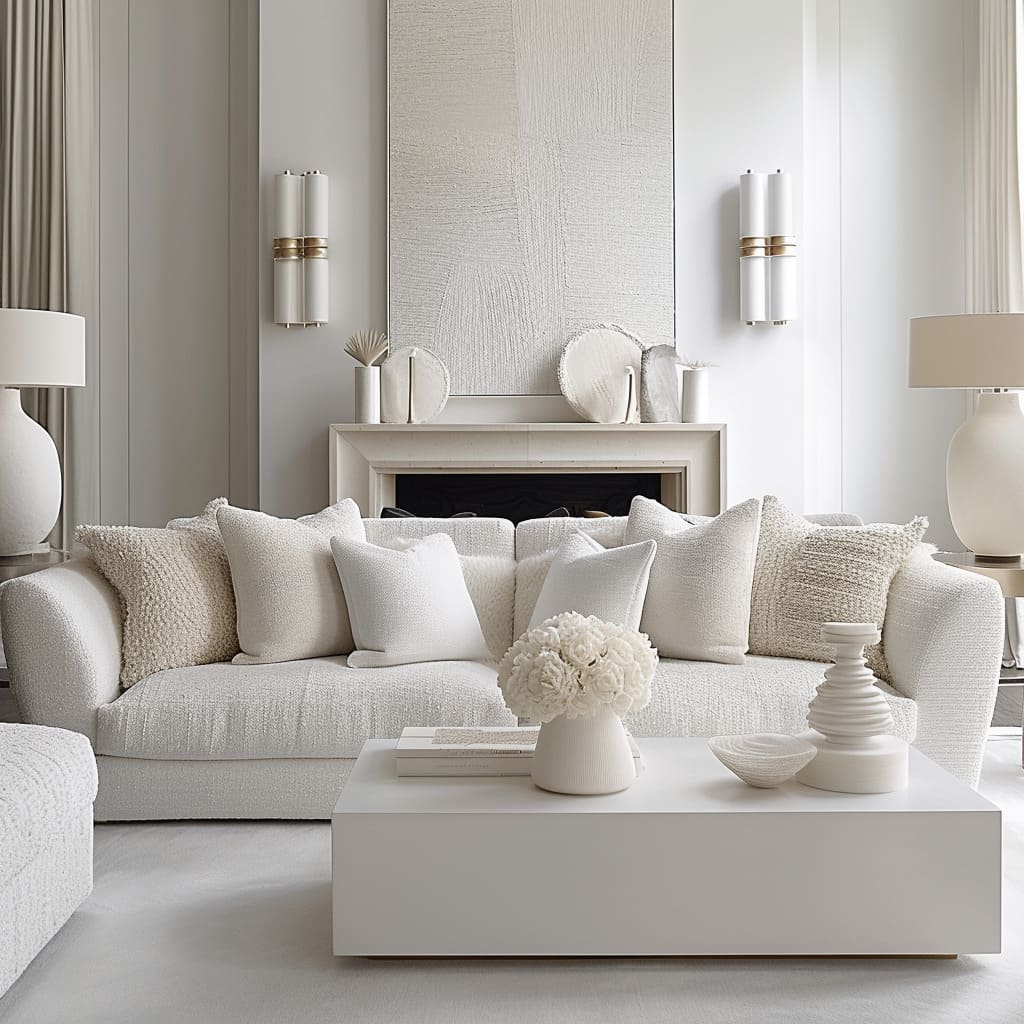 A white palette for a sleek and chic design with harmonious interiors