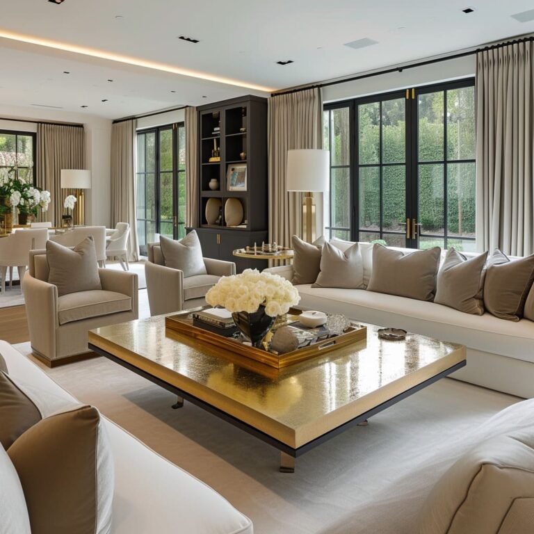 The Nuances of Bold Luxe Interior Design With Gold Finish