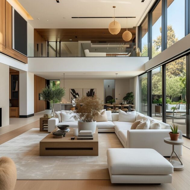 House Living Room Interiors with Openness and Light | FH