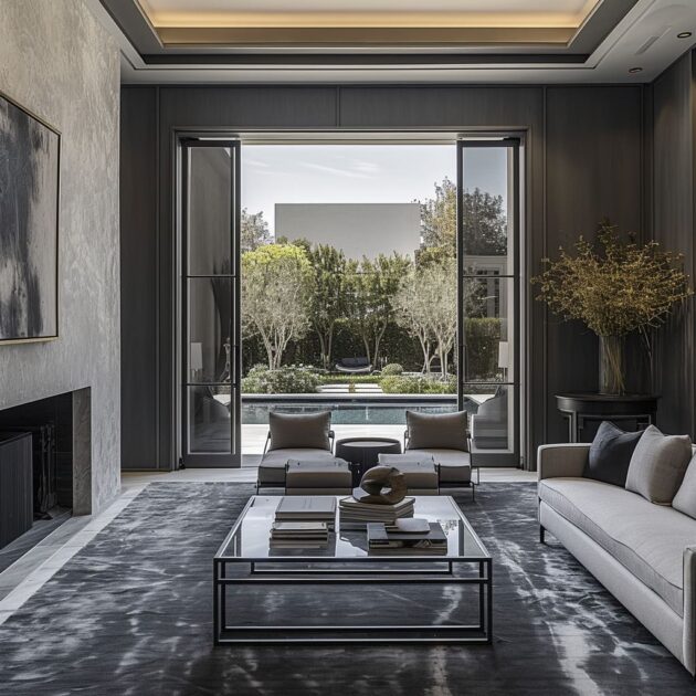 Modern Luxury: Gray Tones in Minimalist Interior Elegance