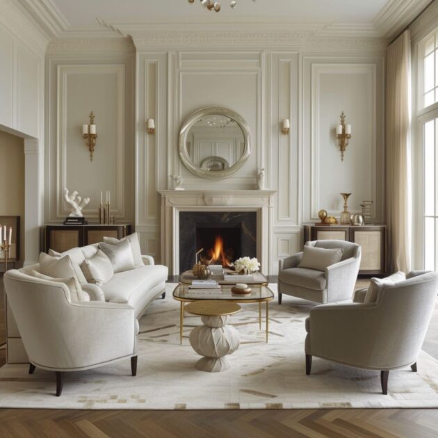 Classic Elegance: Timeless Living Room Interiors with Grace