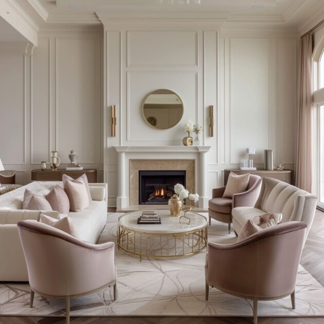 Classic Elegance: Timeless Living Room Interiors with Grace