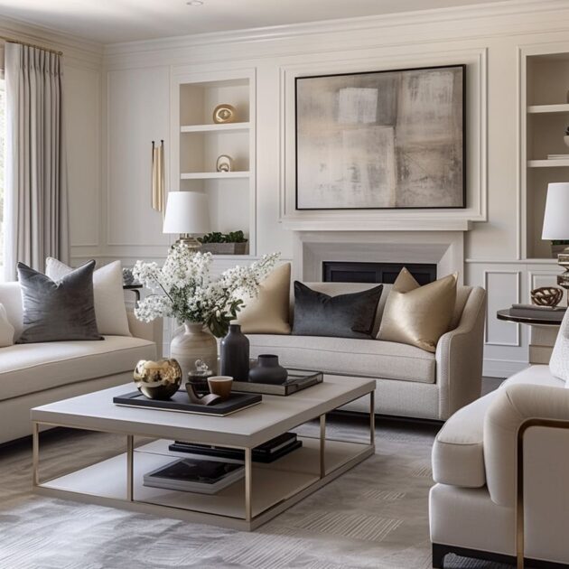 Timeless Transitions: Living Spaces of Elegance and Comfort