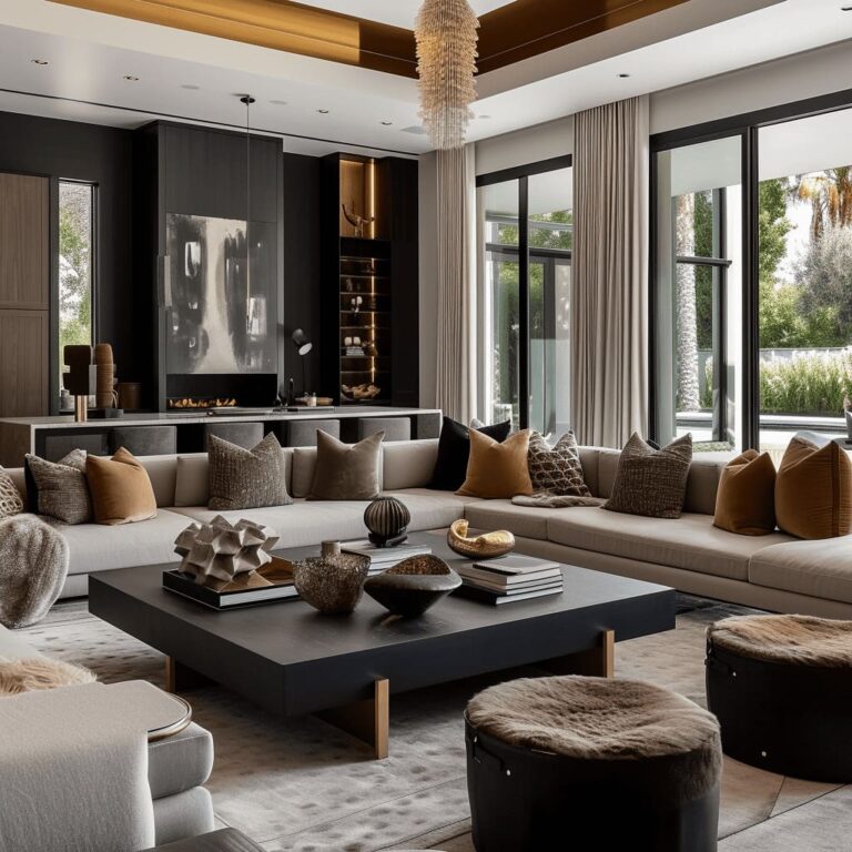 Bespoke Contemporary Luxury Living Room Interior Design | FH
