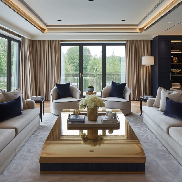 The Nuances of Bold Luxe Interior Design With Gold Finish