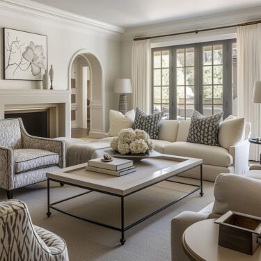 Timeless Transitions: Living Spaces of Elegance and Comfort