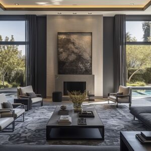 Modern Luxury: Gray Tones in Minimalist Interior Elegance