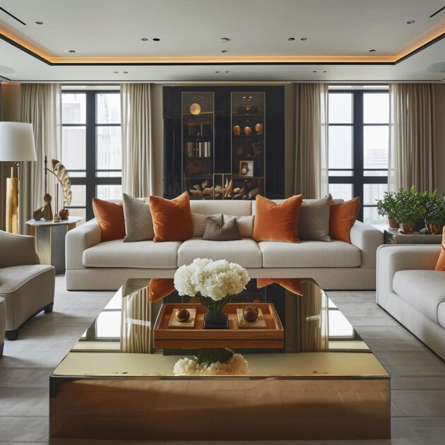 The Nuances of Bold Luxe Interior Design With Gold Finish