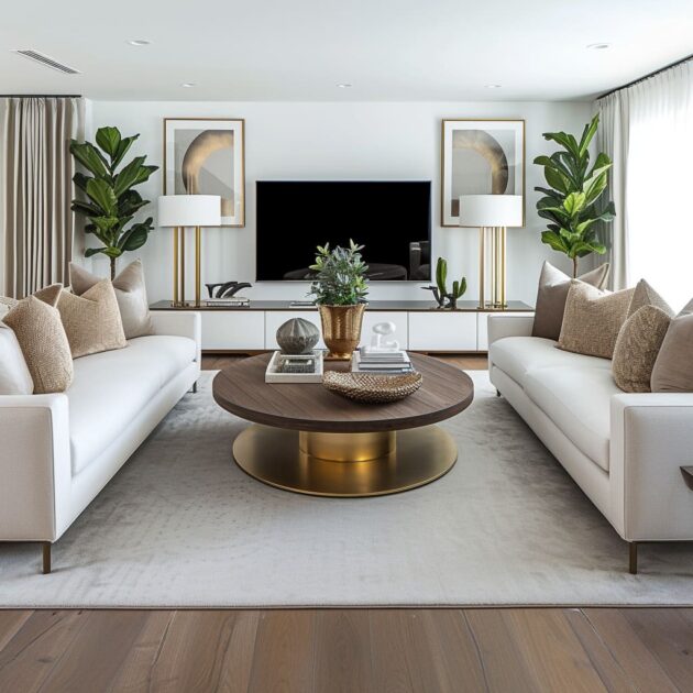 A Guide to Refined Modern Luxe Living Room Interior Design