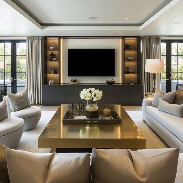 The Nuances of Bold Luxe Interior Design With Gold Finish