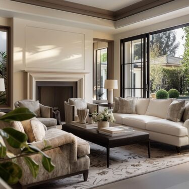 Timeless Transitions: Living Spaces of Elegance and Comfort