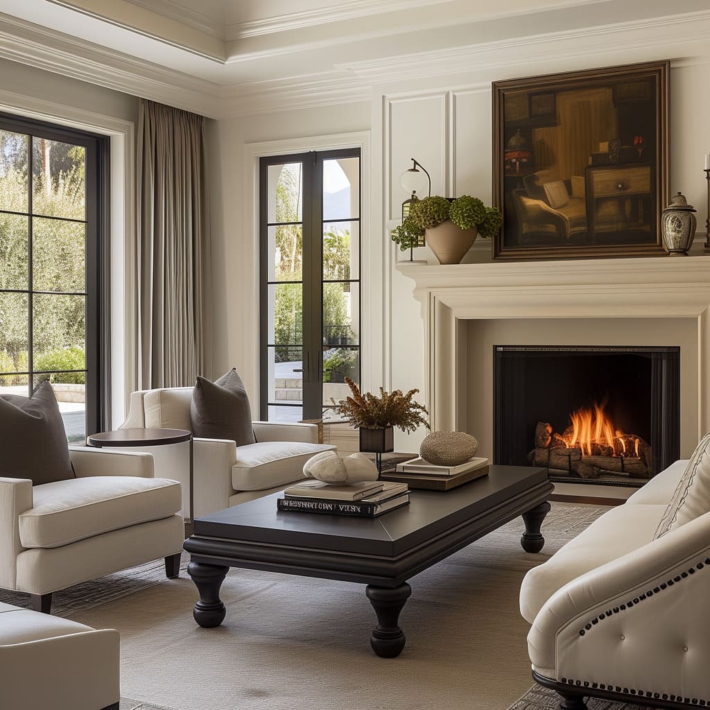 Classy great rooms offer design flexibility for various tastes