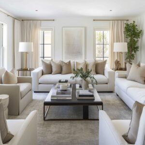 A Guide to Refined Modern Luxe Living Room Interior Design