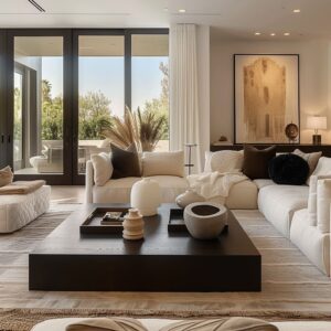 View of How Textured Fabrics Transform Home Living Room Interiors