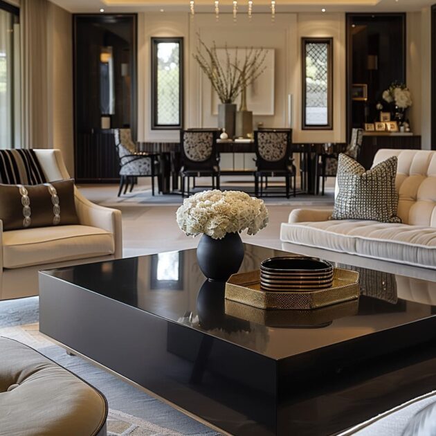 A Guide to Luxurious Transitional Living Room Design Style | FH