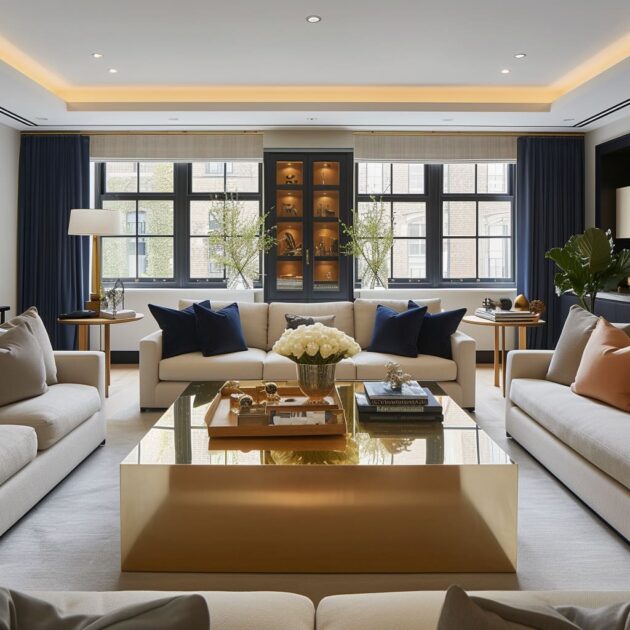 The Nuances of Bold Luxe Interior Design With Gold Finish
