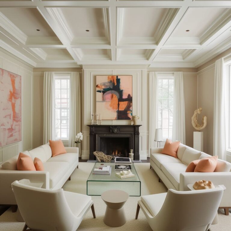 Modern Transitional Living Room Interior Design Ideas | FH
