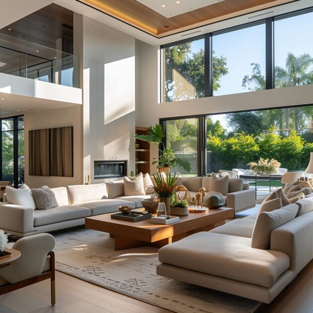 House Living Room Interiors with Openness and Light | FH