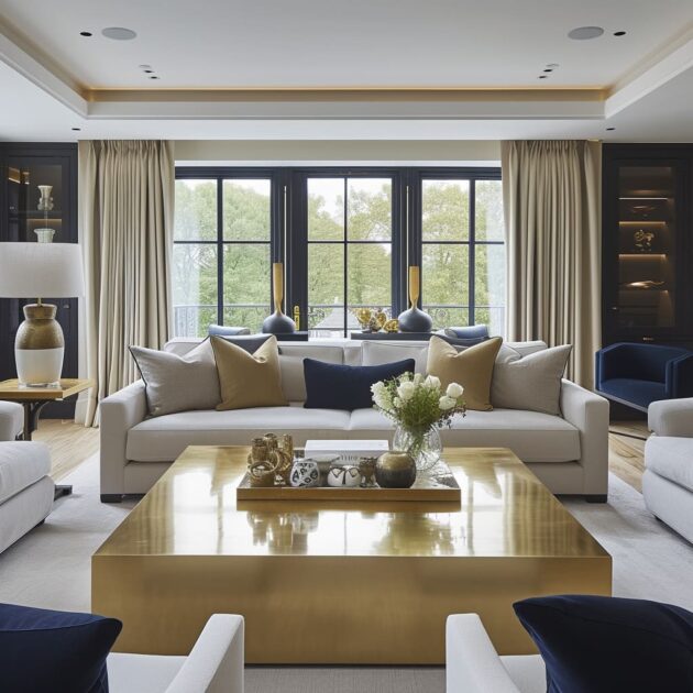 The Nuances of Bold Luxe Interior Design With Gold Finish