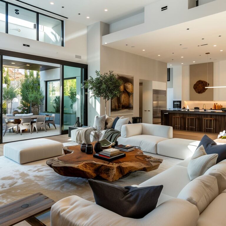 House Living Room Interiors with Openness and Light