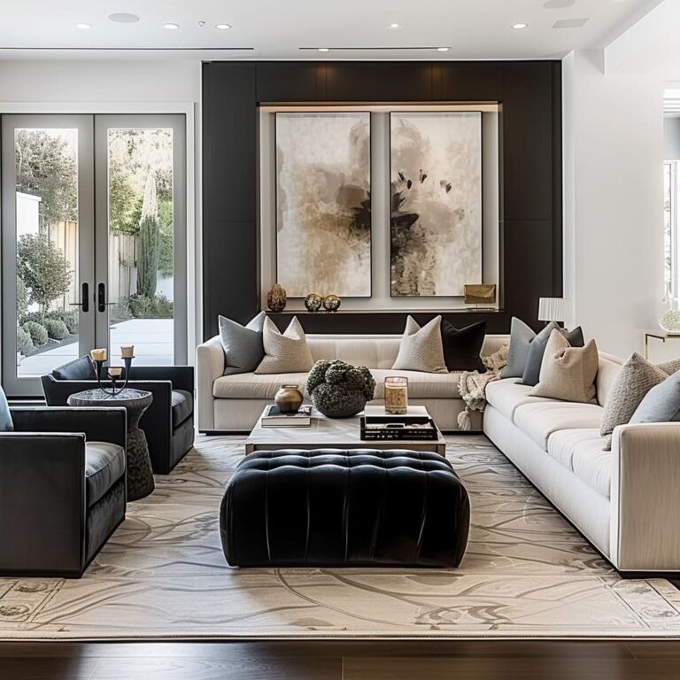 Designing Duality: Strength and Softness in Living Rooms