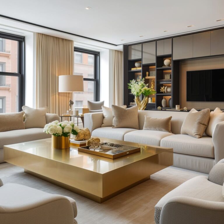The Nuances of Bold Luxe Interior Design With Gold Finish