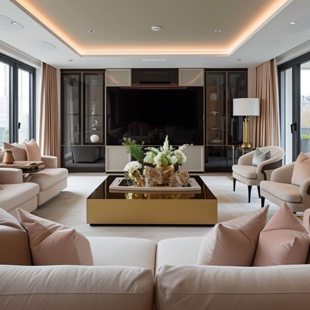 The Nuances of Bold Luxe Interior Design With Gold Finish