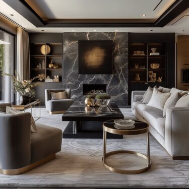 Bespoke Contemporary Luxury Living Room Interior Design | FH