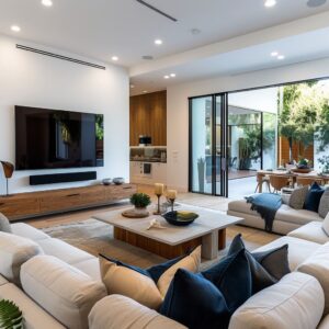 Living Room Interiors with Openness and Light