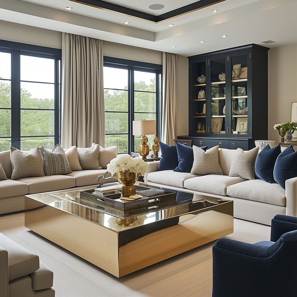 Refined elegance is the hallmark of this elegant living space