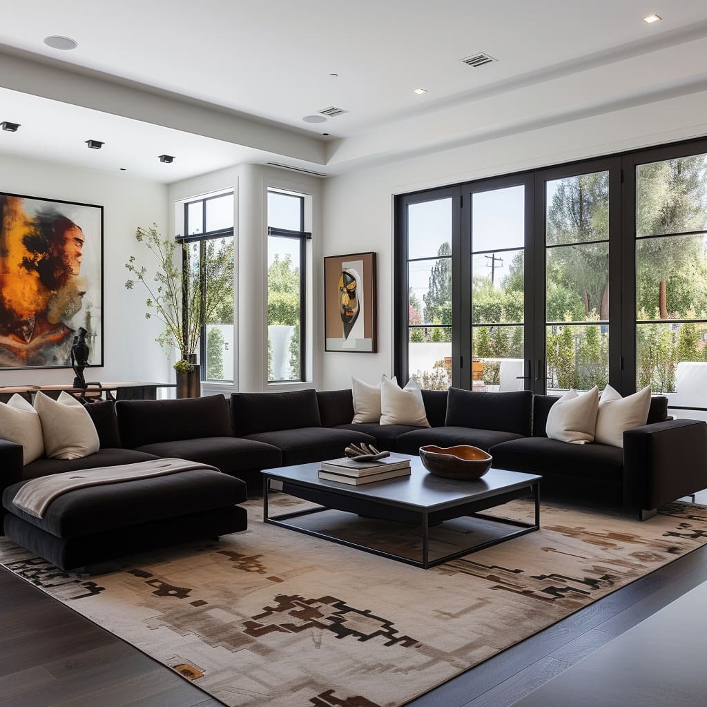 Tailored decor and artful arrangements showcase the homeowner's creativity