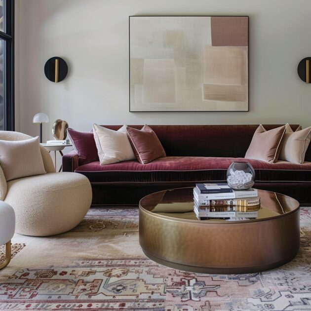 Elegance Woven: The Interplay of Plush Fabrics and Lustrous Metals in ...