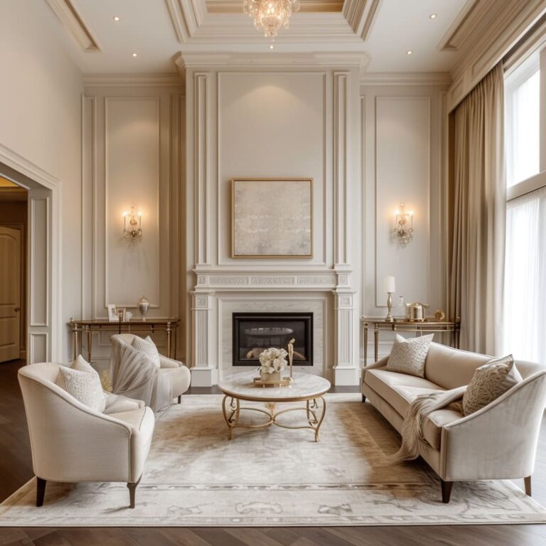 Classic Elegance: Timeless Living Room Interiors with Grace
