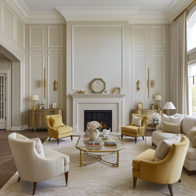 Classic Elegance: Timeless Living Room Interiors with Grace