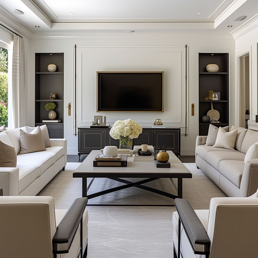 The home interior design reflects the homeowner's unique style and personality